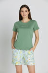 Zivame Citrus Summer Buttersoft Knit Poly Short Set - Pale Blue — thumbnail 5
